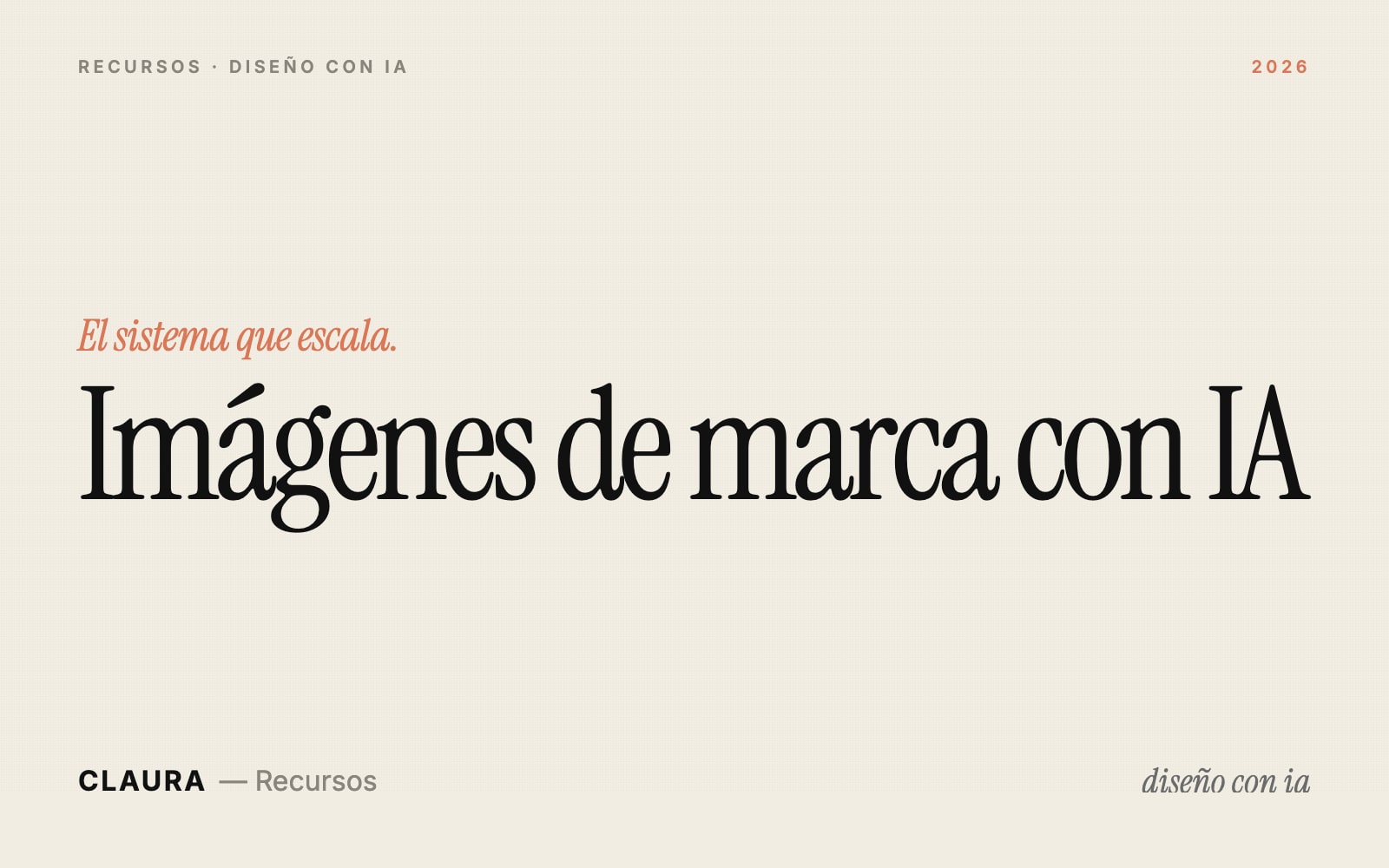 Guía: Cómo generar imágenes de tu marca con IA — el sistema que usan las marcas que escalan